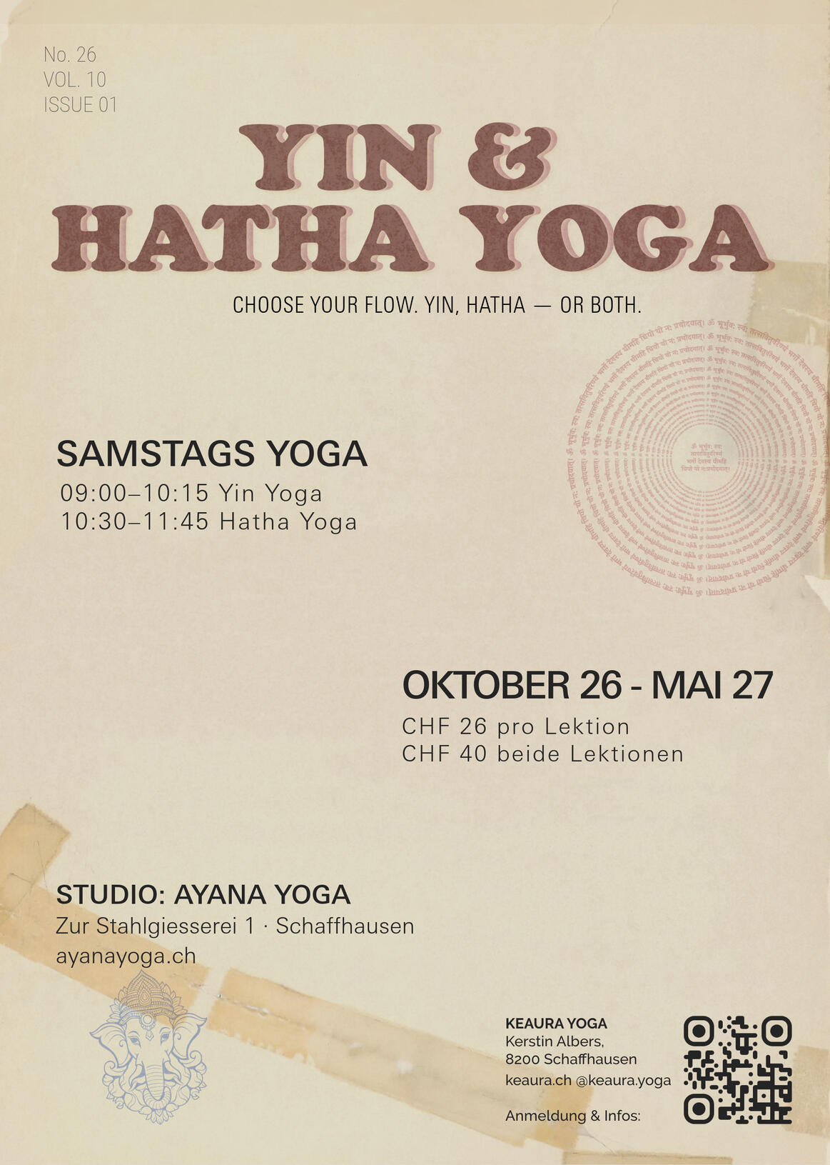 Hatha Yoga in der Altstadt Schaffhausen