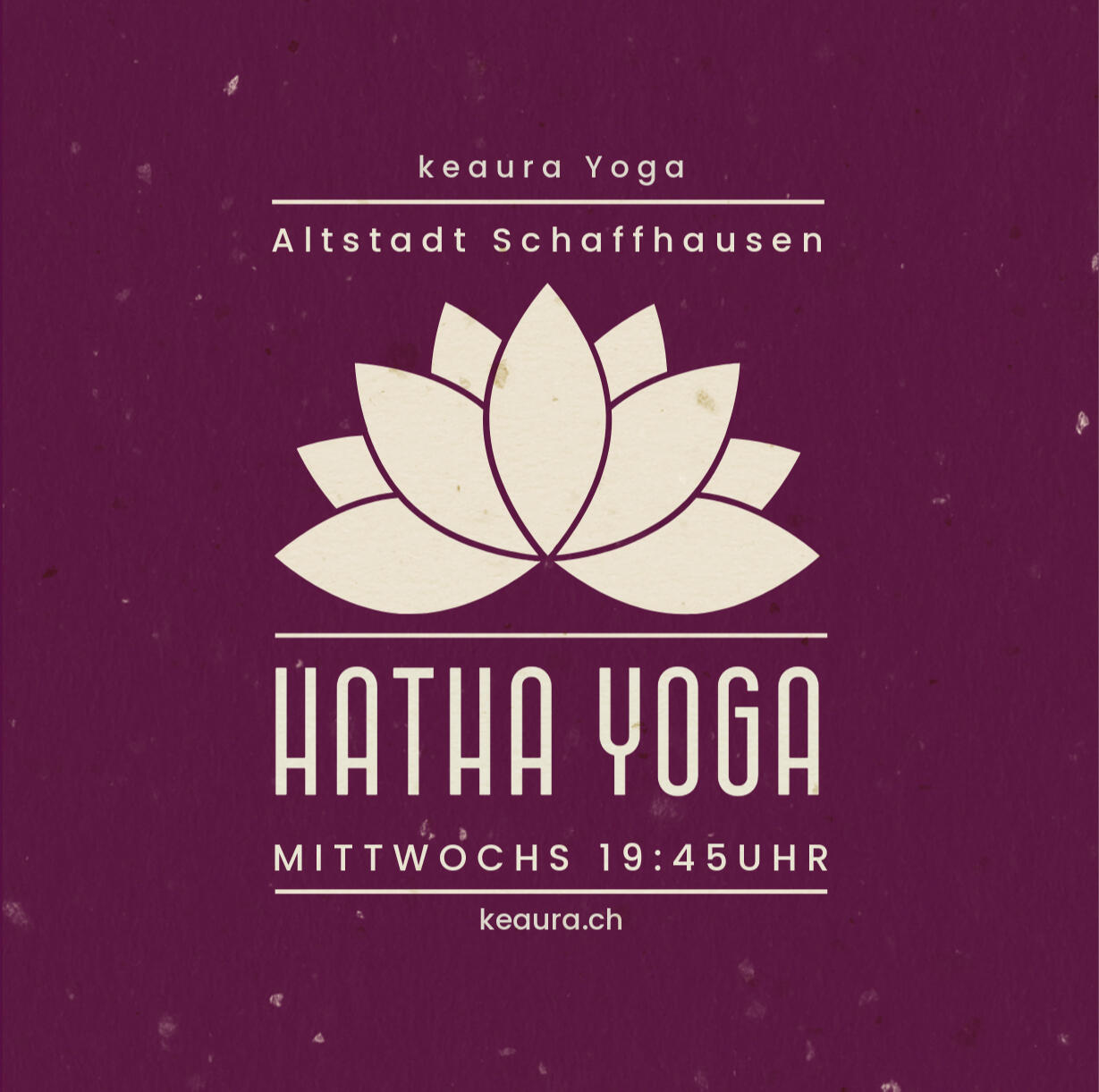 Hatha Yoga in der Altstadt Schaffhausen